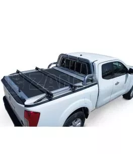 Roll bar ενάμιση σκέλους με προστατευτική αψίδα Nissan D23-NP300 2016+ 