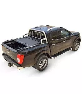 Roll bar ενάμιση σκέλους με προστατευτική αψίδα Nissan D23-NP300 2016+ 