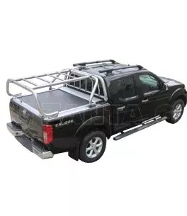 Roll bar ενάμιση σκέλους με προστατευτική αψίδα Nissan D40 (Navara) 