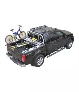 Roll bar ενάμιση σκέλους με προστατευτική αψίδα Nissan D40 (Navara) 