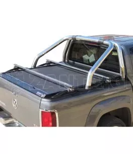 Aνοξείδωτες Mπάρες - κόντρες για το VW Amarok με OEM Φ76 roll bar Volkswagen Amarok 2010-2022 