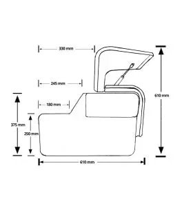 Oπλοθήκη κυνηγών/εργαλειοθήκη Isuzu D-Max 2003-2007 