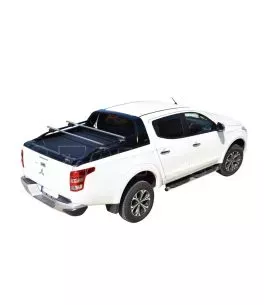 Πολυεστερικό roll bar με κουπαστές σε Μαύρο Ματ Mitsubishi L200 Triton 2015-2019 & 2020+ 