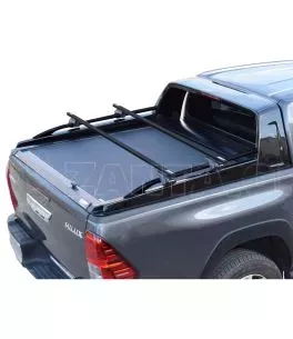 Πολυεστερικό roll bar με κουπαστές σε Μαύρο Ματ Toyota Hilux (Revo) '07-2016- 