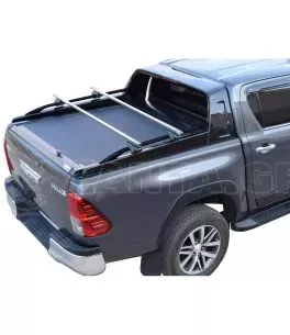 Πολυεστερικό roll bar με κουπαστές σε Μαύρο Ματ Toyota Hilux (Revo) '07-2016- 
