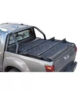 Μαύρο ματ ανοξείδωτο Roll bar δύο σκελών Isuzu D-Max 2012+ & 2017-2020 