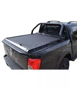 Μαύρο ματ ανοξείδωτο Roll bar δύο σκελών Nissan D23-NP300 2016+ 