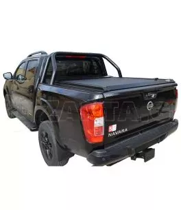Μαύρο ματ ανοξείδωτο Roll bar δύο σκελών Nissan D23-NP300 2016+ 
