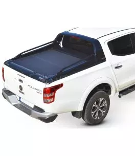 Πολυεστερικό roll bar με κουπαστές σε Μαύρο Ματ Fiat Fullback 