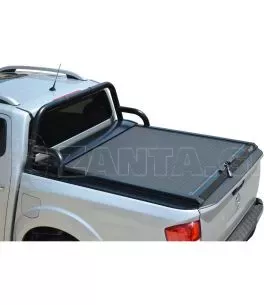 Μαύρο ματ ανοξείδωτο Roll bar ενάμιση σκέλους  Nissan D23-NP300 2016+ 