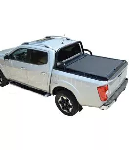 Μαύρο ματ ανοξείδωτο Roll bar ενάμιση σκέλους  Nissan D23-NP300 2016+ 