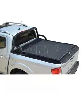 Μαύρο ματ ανοξείδωτο Roll bar ενάμιση σκέλους  Nissan D23-NP300 2016+ 