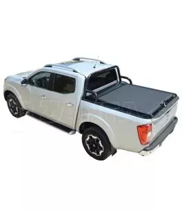 Μαύρο ματ ανοξείδωτο Roll bar ενάμιση σκέλους  Nissan D23-NP300 2016+ 