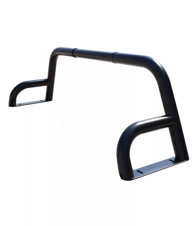 Μαύρο ματ ανοξείδωτο Roll bar ενάμιση σκέλους Nissan D40 (Navara)