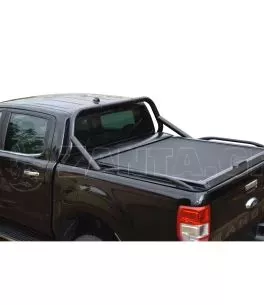 Μαύρο ματ ανοξείδωτο Roll bar Sport Design ενάμιση σκέλους  Ford Ranger 2012+ 2016+ 2020+ 
