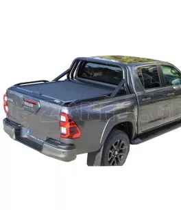 Μαύρο ματ Sport Design ανοξείδωτο Roll bar δύο σκελών Toyota Hilux (Revo) '07-2016- 