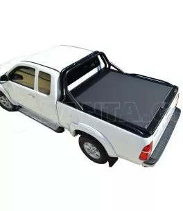 Μαύρο ματ Sport Design ανοξείδωτο Roll bar δύο σκελών Toyota Hilux (Vigo) '03-2005-'06-2016 