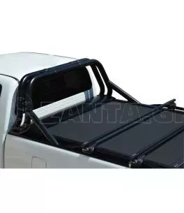 Μαύρο ματ Sport Design ανοξείδωτο Roll bar δύο σκελών Toyota Hilux (Vigo) '03-2005-'06-2016 