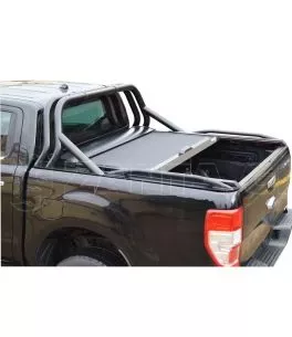 Μαύρο ματ Sport Design ανοξείδωτο Roll bar δύο σκελών Nissan D22-NP300 (Navara) 