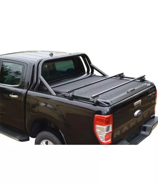 Μαύρο ματ Sport Design ανοξείδωτο Roll bar δύο σκελών Isuzu D-Max 2003-2007
