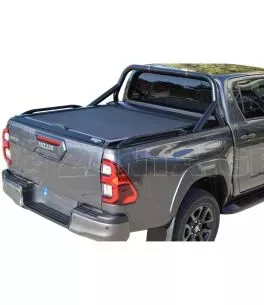 Μαύρο ματ ανοξείδωτο Roll bar Sport Design ενάμιση σκέλους  Toyota Hilux (Revo) '07-2016- 