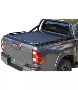 Μαύρο ματ ανοξείδωτο Roll bar Sport Design ενάμιση σκέλους  Toyota Hilux (Revo) '07-2016- 