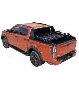 Πολυεστερικό roll bar με κουπαστές σε Μαύρο Ματ Isuzu D-Max 2021+ 