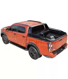 Πολυεστερικό roll bar με κουπαστές σε Μαύρο Ματ Isuzu D-Max 2021+ 