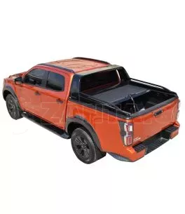 Πολυεστερικό roll bar με κουπαστές σε Μαύρο Ματ Isuzu D-Max 2021+ 