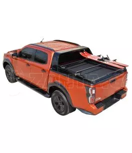 Πολυεστερικό roll bar με κουπαστές σε Μαύρο Ματ Isuzu D-Max 2021+ 