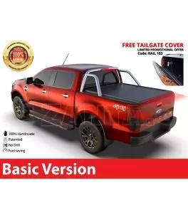 Tessera Roll+ ρολό καπάκι σε Μαύρο Ματ Ford Ranger 2012+ 2016+ 2020+ 