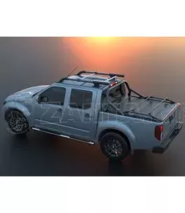 Tessera Roll+ ρολό καπάκι σε Μαύρο Ματ Nissan D40 (Navara) 
