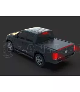 Ηλεκτρικό ρολό καπάκι καρότσας αλουμινίου Tessera Roll+ (BASIC + E-KIT έκδοση) σε μαύρο ματ Volkswagen Amarok 2010-2022 