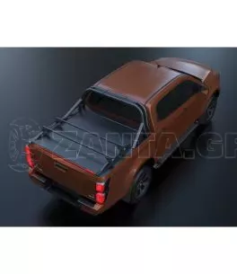 Ηλεκτρικό ρολό καπάκι καρότσας αλουμινίου Tessera Roll+ (BASIC + E-KIT έκδοση) σε μαύρο ματ Isuzu D-Max 2021+ 