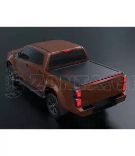 Ηλεκτρικό ρολό καπάκι καρότσας αλουμινίου Tessera Roll+ (BASIC + E-KIT έκδοση) σε μαύρο ματ Isuzu D-Max 2021+ 