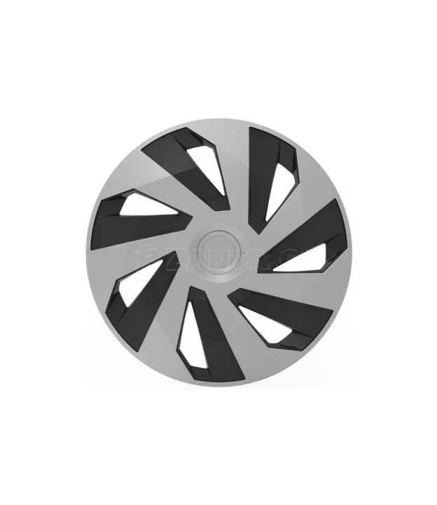 Τάσια Versaco Vector Ασημί / Μαύρο - 15'' - 4τμχ.