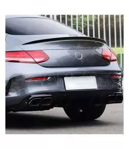 Αεροτομή πορτ μπαγκάζ για Mercedes W205 C-class (2014-2019) coupe - AMG - μαύρη γυαλιστερή 