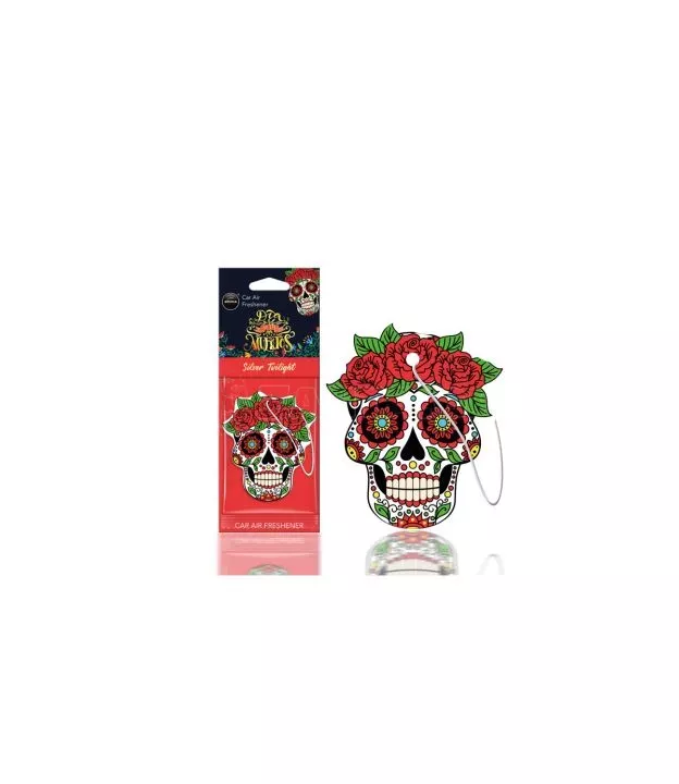 ΑΡΩΜΑΤΙΚΟ ΚΡΕΜΑΣΤΟ AROMA CAR MUERTOS SILVER TATTOO ΑMiO - 1 TEM.