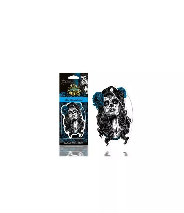 ΑΡΩΜΑΤΙΚΟ ΚΡΕΜΑΣΤΟ AROMA CAR MUERTOS BLUE DIAMONT GIRL ΑMiO - 1 TEM.