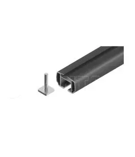 ΜΠΑΡΕΣ ΟΡΟΦΗΣ ΑΛΟΥΜΙΝΙΟΥ ΜΑΥΡΗ (M) 120cm HELIO BLACK ΧΩΡΙΣ ΚΛΕΙΔΙ max90kg​ NORDRIVE - 2 TEM. 