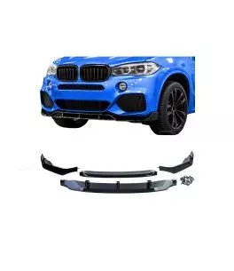 Μπροστινό Spoiler Για Bmw X5 F15 13-18 Γυαλιστερό Μαύρο M-Performance Look 4 Τεμάχια 