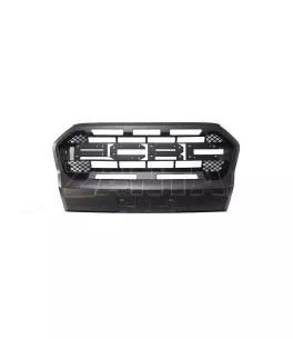 Μάσκα Για Ford Ranger T8 2019+ Wild Trak Με Led Μαύρο Ματ 