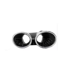Diffuser Πίσω Προφυλακτήρα Για Mercedes-Benz A-Class W177 19+ Sedan Amg Look Με Μπούκες Χρωμίου 
