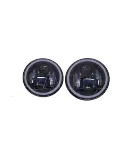 Μπροστινά Φανάρια Set Για Jeep Wrangler 96+ / Mercedes-Benz G-Class W463 / Hummer H1/H2 / Harley-Davidson Led Angel Eyes / DRL P 