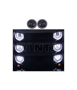 Μπροστινά Φανάρια Set Για Jeep Wrangler 96+ / Mercedes-Benz G-Class W463 / Hummer H1/H2 / Harley-Davidson Led Angel Eyes / DRL P 