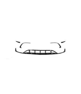 Splitters Μπροστινού Προφυλακτήρα Για Mercedes-Benz A-Class W176 15-18 Facelift Amg Line Έκδοση Γυαλιστερό Μαύρο 7 Τεμάχια 