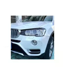 Φρυδάκια Μπροστινών Φαναριών Για Bmw X3 F25 LCI & X4 F26 2014-2017 Βαμμένα Μάυρο Γυαλιστερό Χρώμα 2 Τεμάχια 
