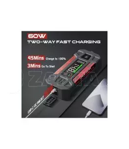 Εκκινητής Μπαταριών Αυτοκινήτου, Powerbank, Φακός Led 3 Σε1 Lokithor J1500 12 Volt 1500A 
