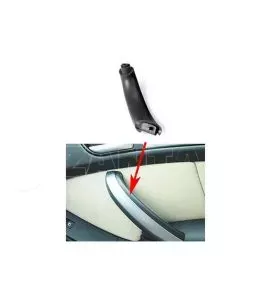 Χειρολαβή Πόρτας Εσωτερική Για Bmw X5 E53 99-06 Εμπρός Δεξιά Εσωτερικό Κομμάτι Μαύρο 
