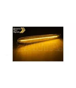 Πλαϊνά Φλας Φτερού Για Alfa Romeo 159/ Brera/ Spider 05-10 White Led Dynamic 2 Τεμάχια 